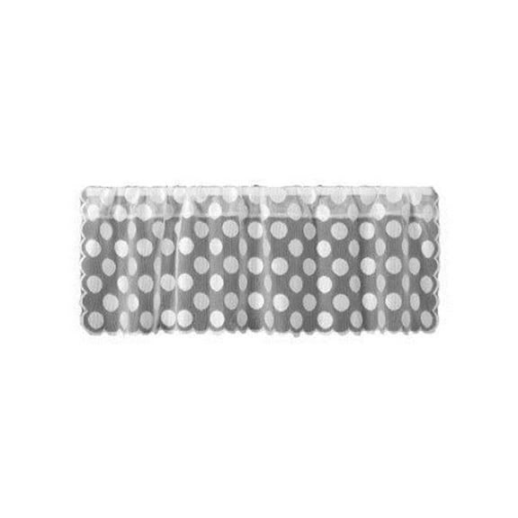 Heritage Lace Polka Dot Valance 42" x 14" White