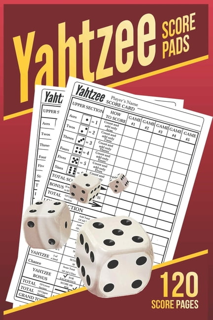 yahtzee score pads 120 yahtzee score sheet game record score keeper