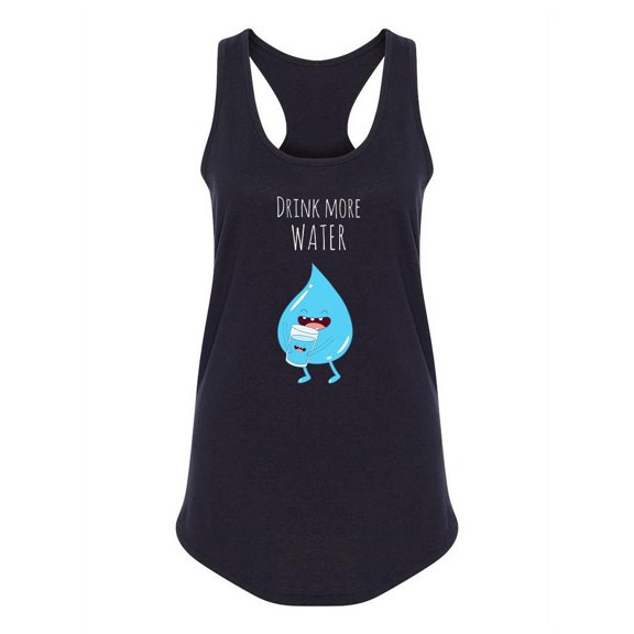 Water Drop And Glass Racerback Tank Women -Image by Shutterstock, Female Medium