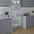 thumbnail image 6 of AmGood 18" x 24" Stainless Steel Work Table With 12" Wide Double Tier Overshelf | Metal Kitchen Prep Table & Shelving Combo, 6 of 9