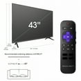 thumbnail image 2 of Hisense 43-Inch Class H4 Series FHD Roku Smart TV (43H4030F3) - 1080P Full HD LCD Screen, LED TV, DTS TruSurround Sound, Motion Rate 120, Gaming Mode, 2 of 27