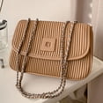 thumbnail image 3 of PU underarm bag daily travel Joker Messenger bag Dating chain bag new fashion-khaki, 3 of 5