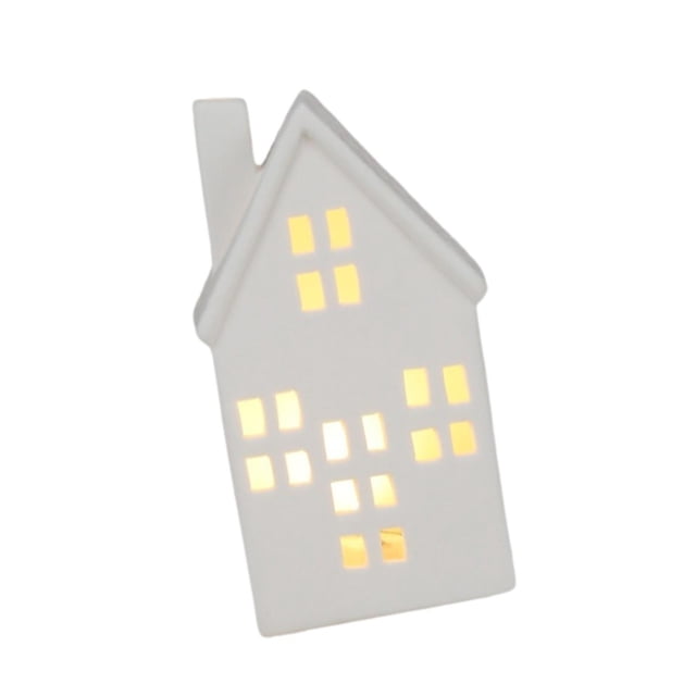 Siruishop Ceramic Christmas Village Houses Christmas Decorations for Living Room Decor A
