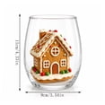 thumbnail image 4 of Cute Christmas Collection Commemorative Glass Cup Large Capacity 2D Printed Glass For Daily Drink Holiday Table Decor Gift, 4 of 8