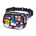 thumbnail image 2 of Rateoe The Map Of United States Print Fanny Pack Belt Bag for Women and Men, Square Double-Layer Waterproof Waist Pack with Adjustable Strap for Hiking, Jogging, Cycling, 2 of 9