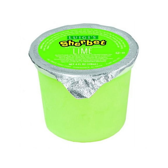 Luigis Lime Sherbet Cup, 4 Ounce - 96 per case.