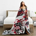 thumbnail image 5 of Helluva Song Dance Boss Throw Blanket Fleece Blanket Warm Sofa Blankets King Size Blankets for All Season Modern Blankets for Hotel Portable Outdoor Blankets for Travel 30x40, Black, 5 of 6