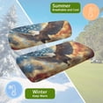 thumbnail image 5 of Uorisanigo Golf Cart Seat Elastic Golf Seat Cushion for Cart Eagle American Flag Sky Adjustable Straps Seat Cushion Golf Cart Accessories Fit for EZGO/Yamaha/Club Car and More Golf Carts, 5 of 7