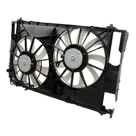 Radiator Fan Assembly - Compatible with 2013 - 2019 Toyota RAV4 Sport Utility 4-Door 2.5L 4-Cylinder Naturally Aspirated DOHC GAS 2014 2015 2016 2017 2018
