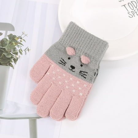 

Kiplyki Wholesale Children Kids Boys Girls Winter cute Cartoon animal Warm Knitted Gloves
