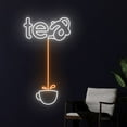 thumbnail image 2 of Handmadetneonsign Tea Neon Sign, Tea Cup Neon Light, Tea Pot LED Light, Drinking Led Sign, Tea Shop, 2 of 5