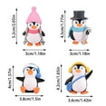 thumbnail image 2 of Cute Winter Penguin Figurine - Adorable Desktop Ornament for Micro Decoration for Home and Seasonal Décor, 2 of 7