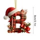 thumbnail image 2 of Adornos Navideños con Monograma Acrílico de 26 Letras y Gorro de Papá Noel | Adornos Colgantes 2D para Árbol de Navidad | Decoración Navideña para El Hogar | Adornos Navideños Multiusos para Chimenea, 2 of 5