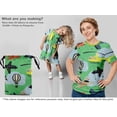 thumbnail image 6 of oneOone Silk Tabby Light Green Fabric Airplane Nursery Kids Sewing Material Print Fabric By The Yard 42 Inch Wide, 6 of 6