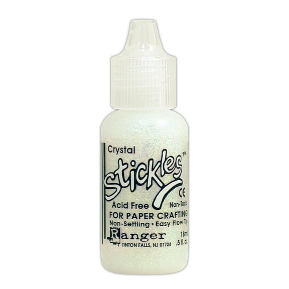 Ranger Stickles Glitter Glue .5oz - Crystal, 1 Pack of 6 Piece