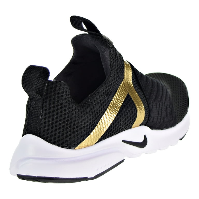 literalmente ilegal Torpe Nike Presto Extreme Big Kid's Shoes Black/Black/Metallic Gold 870022-006 -  Walmart.com