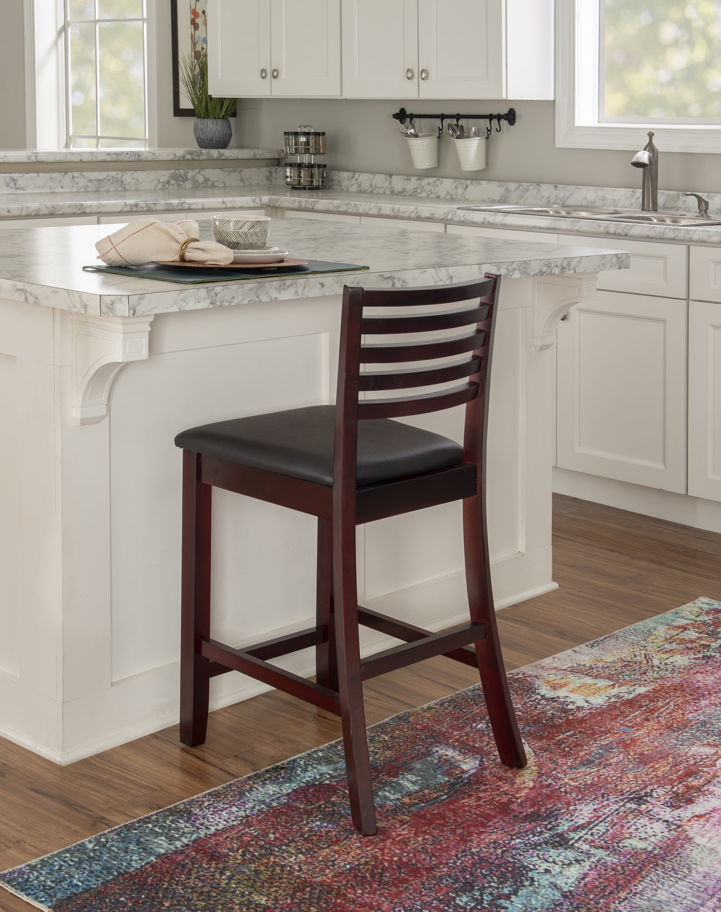 Triena 24 in Ladder Counter Stool