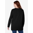 thumbnail image 2 of Woman Within Plus Size Crewneck Fleece Sweatshirt, 2 of 6