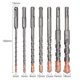 thumbnail image 2 of 7 Pcs SDS Plus Hammer Drill Bit Set, (4-Flute) for Concrete Brick Block Stone Masonry and Granite, 2 of 5