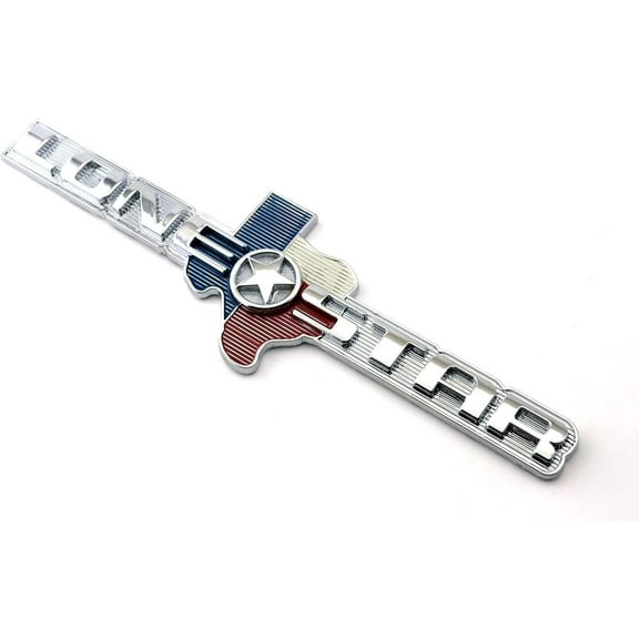 Muzzys Lone Star Edition Texas Emblem FITS Ram 1500 2500 3500 Tailgate Tundra, Tacoma, F150, Silverado, Titan, Hood, Tail Gate, Door, Grille, Fender Universal Stick On
