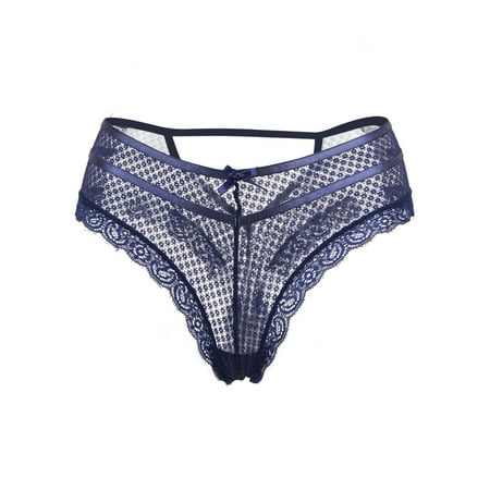 

AIEOTT Sexy Women s Lace Plus Size Lace Sexy High Waist Thong Underwear Panties