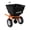 black+orange, variant on GIMMYFIVE Tow Behind Broadcast Spreader, 130 lb Capacity, 10" Pneumatic Tires,Adjustable Seed Stream