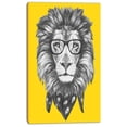 thumbnail image 2 of Lion avec Lunettes et Foulard - Impression sur Toile Animal, 2 of 3
