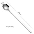 thumbnail image 4 of Xukmct 4 Pack Long Handles Soup Spoons Stainless Steel Spoons Rice Spoon Dinner Spoons for Home, Kitchen, Restaurant, 6.8 inch, 4 of 8
