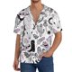thumbnail image 1 of Balery Cowboy Camisa Casual de Manga Corta con Botones para Hombre, Texturizada, Estilo Cubano, para Playa, Verano-XX-Large, 1 of 5
