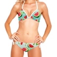 thumbnail image 2 of Watermelon Detachable Sponge Adjustable Strap Bikini Set Two-Pack Swimsuit Women Swim Suit, 2 of 6