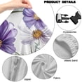 thumbnail image 6 of TSOVTHRID Purple Daisy Floral Print Gaming Chair Cover 4 PCS Stretchable Washable Computer Chair Seat Slipcovers Fits Office Chairs Racing Gamer Chair Covers for Study or Bedroom, 6 of 7