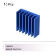thumbnail image 3 of Uxcell 10Pcs 14x14x6mm Heatsink Aluminum Radiator With Fixed Sticker for Chip CPU, Power Transistor, FET, IC,Sapphire, 3 of 6