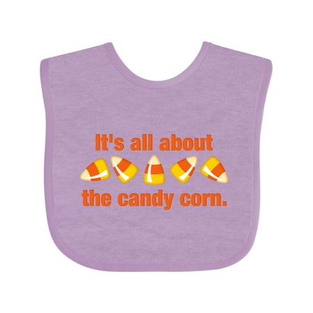 

Inktastic All About the Candy Corn Gift Baby Boy or Baby Girl Bib