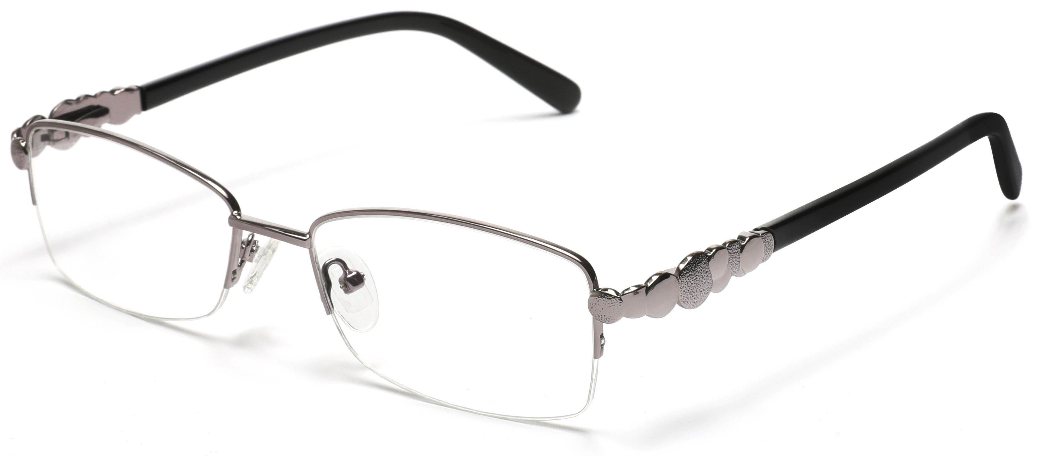 Tango Optics Metal Optical Eyeglasses Frame Rectangle Reading Stainless