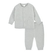 Modern Moments by Gerber Baby Boy or Girl or Neutral Cozy Sweater & Pant, 2-Piece Outfit Set (Newborn-24 Months)