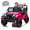 Rose Pink, variant on Urday 24V Two-Seater Kids Ride On Buggy 200W Dual Motors 4.97 MPH for Aged 3-8 with Remote and Bluetooth