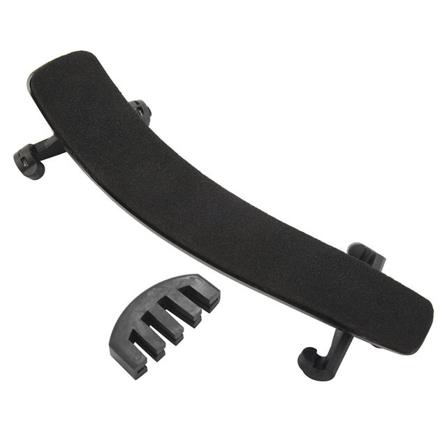 Violin Shoulder Rest for 4/4-3/4 Size with and Height Adjustable Feet Including a Violin Practice Mute