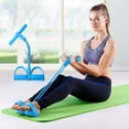 thumbnail image 2 of 21 Fitness Resistance Bands-4 Tube Pedal Ankle Puller 2026 Upgrade Stretch Bands for Exercise Sit Up Exercise Equipment AB Training Auxiliary Device Workout Equipment for Women Men(Blue), 2 of 9