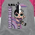 thumbnail image 3 of LOL Surprise! Dolls - Roadie - Biker Chick - Punk Rock - Toddler & Youth Girls Raglan Graphic T-Shirt, 3 of 5