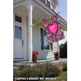 thumbnail image 4 of Toland Home Garden Kaleidoscope Heart Valentines Day Valentine Garden Flag Double Sided 28x40 Inch, 4 of 5
