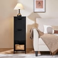 thumbnail image 4 of Small Bathroom Floor Cabinet with 2 Removable Drawers, Slim Storage Organizer Rack Stand for Bathroom, Kitchen, Corner, Small Space, Black, 4 of 6