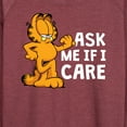 thumbnail image 3 of Garfield - Ask Me If I Care - Women's Lightweight French Terry Long Sleeve Shirt, 3 of 5