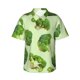 thumbnail image 1 of Fotbe Broccoli 3 Camisa Hawaiana para Hombre Unisex – Camisa Casual de Verano con Botones de Manga Corta de Algodón y Lino,X-Large, 1 of 7