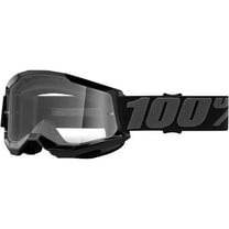 100% Strata 2 Goggles - Black/Clear