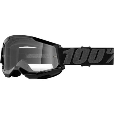 100% Strata 2 Goggles - Black/Clear Lens