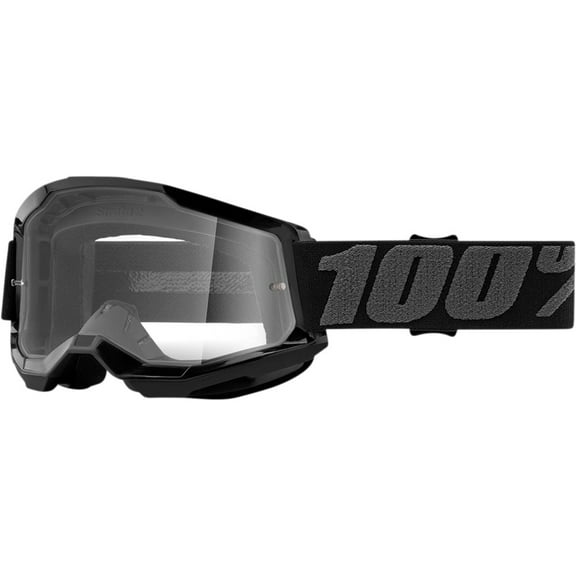 100% Strata 2 Goggles - Black/Clear