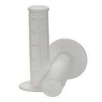 White Pro Taper 1/3 Waffle MX Grips