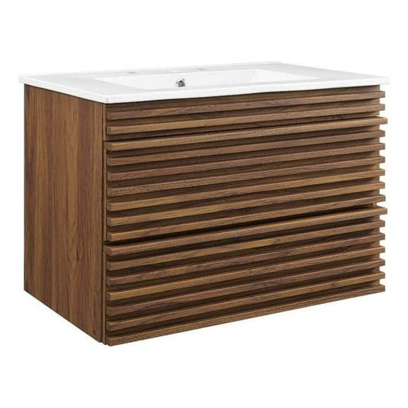 Modway Render 30" Wall-Mount Bathroom Vanity