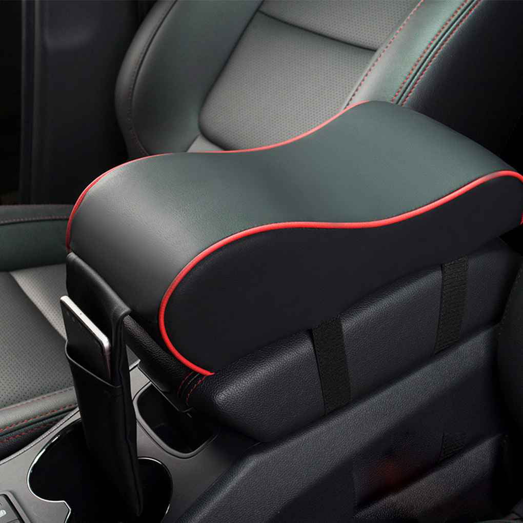 Breathable Car Armrest Box Mat Interior Armrest Pad Head Neck Rest Cushion Pillow Memory Foam Car Storage Bag Beaums
