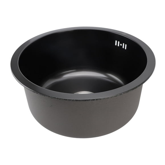 Single Bowl Kitchen Sink, Stainless Steel Undermount Small Kitchen Sink Nano Black  for Bar
